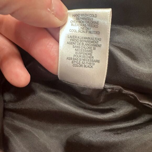 Vintage Y2K David Brooks Black Embroidered Jacket Blouse Women’s 12 Scallop Hem - Picture 4 of 5